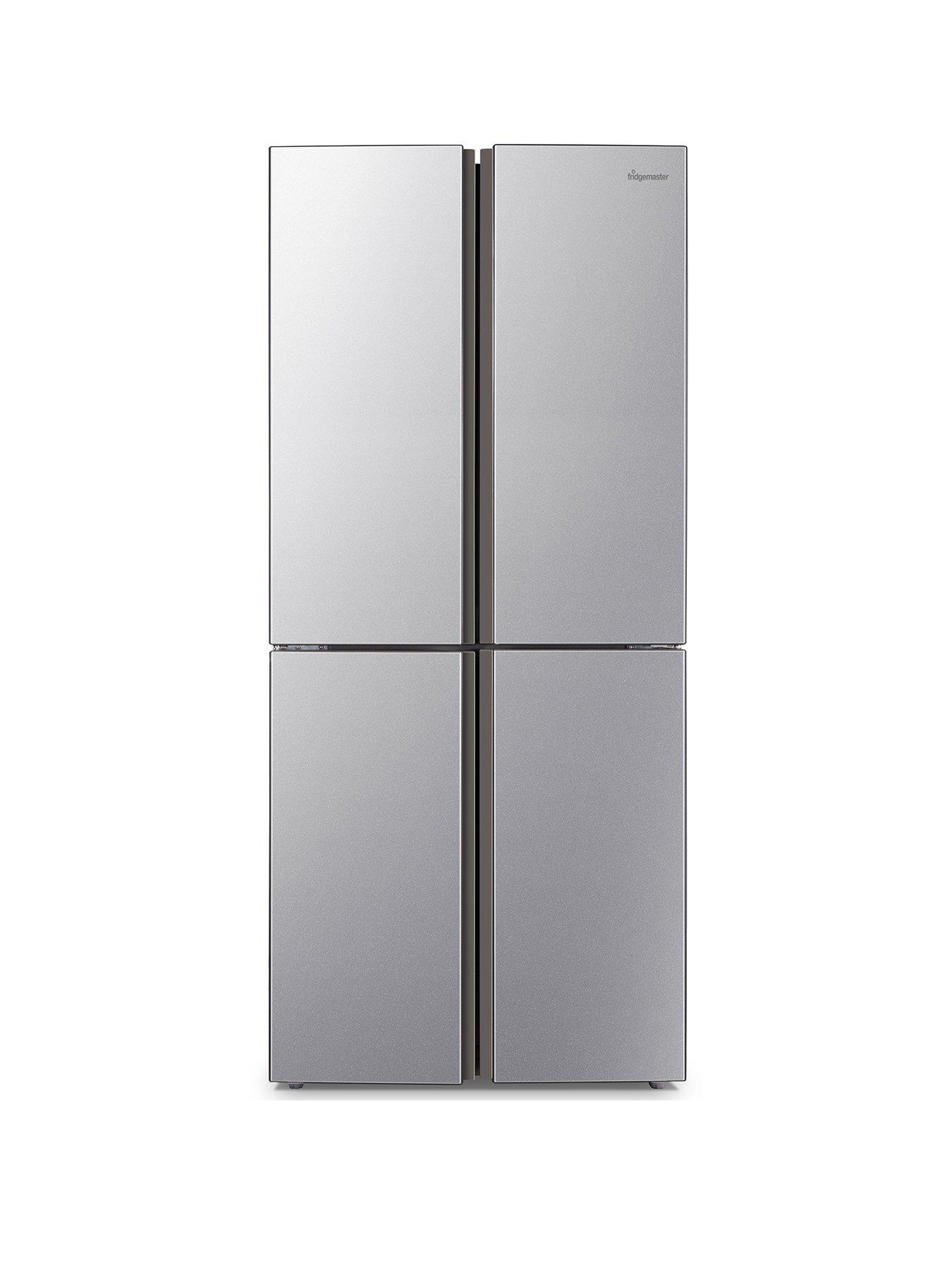 Image 1 of 5 of Fridgemaster MQ79394ES 80cm Cross Door, American Fridge Freezer&nbsp;- Silver