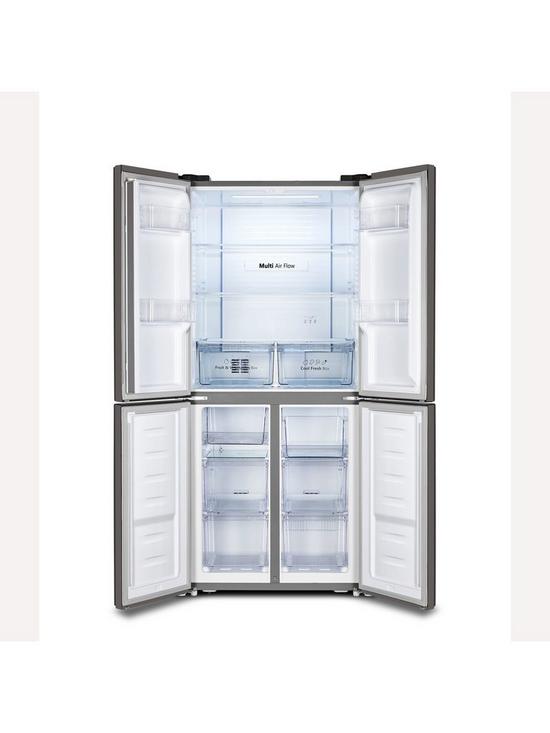 stillFront image of fridgemaster-mq79394es-80cm-cross-door-american-fridge-freezernbsp--silver