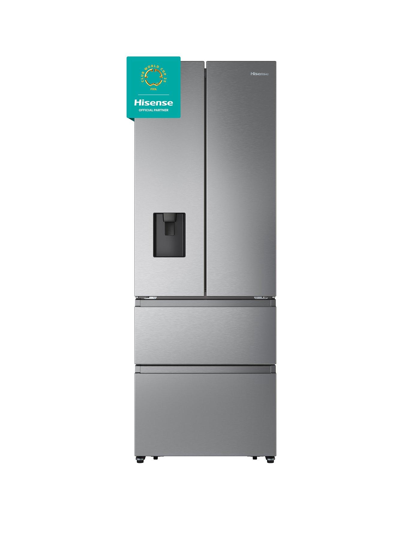 Hisense Rf632N4Wie 70Cm Wide French Door, American Fridge Freezer - Stainless Steel