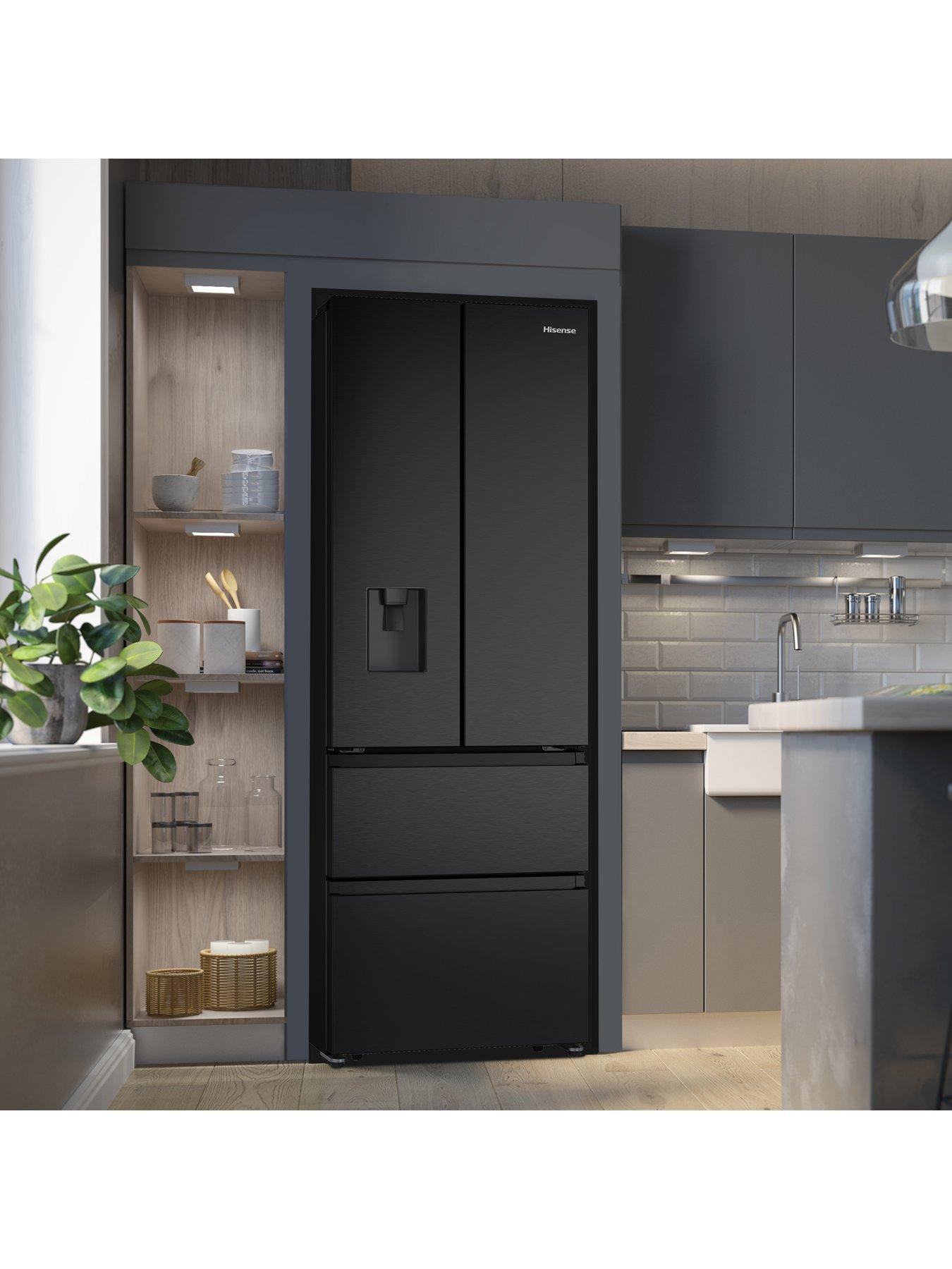 Image 3 of 7 of Hisense RF632N4WFE 70cm Wide French Door, American Fridge Freezer - Black Stainless Steel
