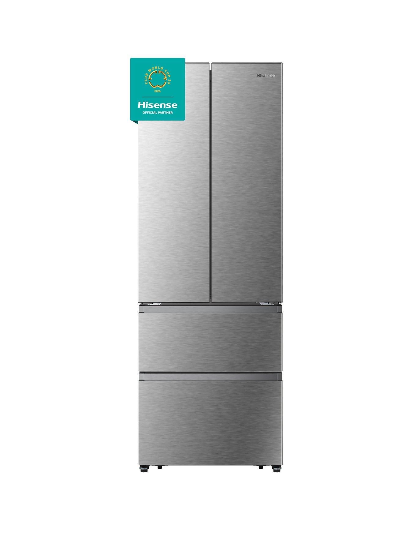 Hisense RF632N4BCE, 70cm Wide French Door, American Fridge Freezer - Stainless Steel