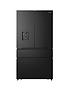  image of hisense-rf749n4swfe-pureflat-90cm-french-door-american-fridge-freezer-black-stainless-steel