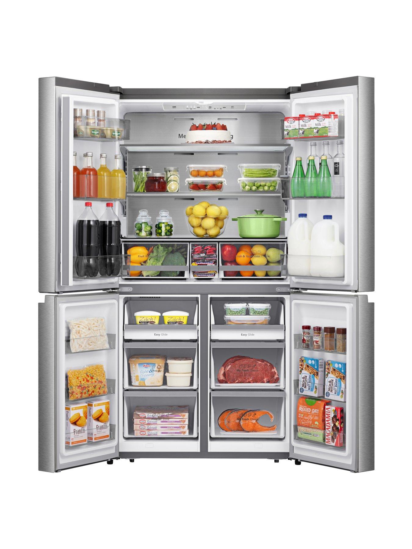 Image 2 of 7 of Hisense RQ758N4SASE Pureflat 90cm Cross Door, American Fridge Freezer - Stainless Steel