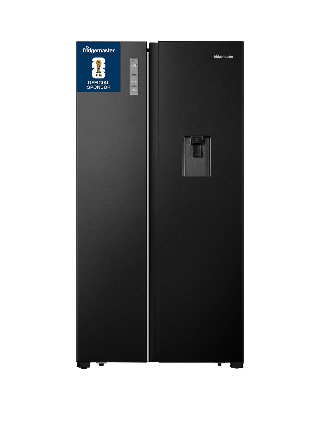 fridgemaster-ms91520deb-90cm-wide-side-by-side-american-fridge-freezer-black