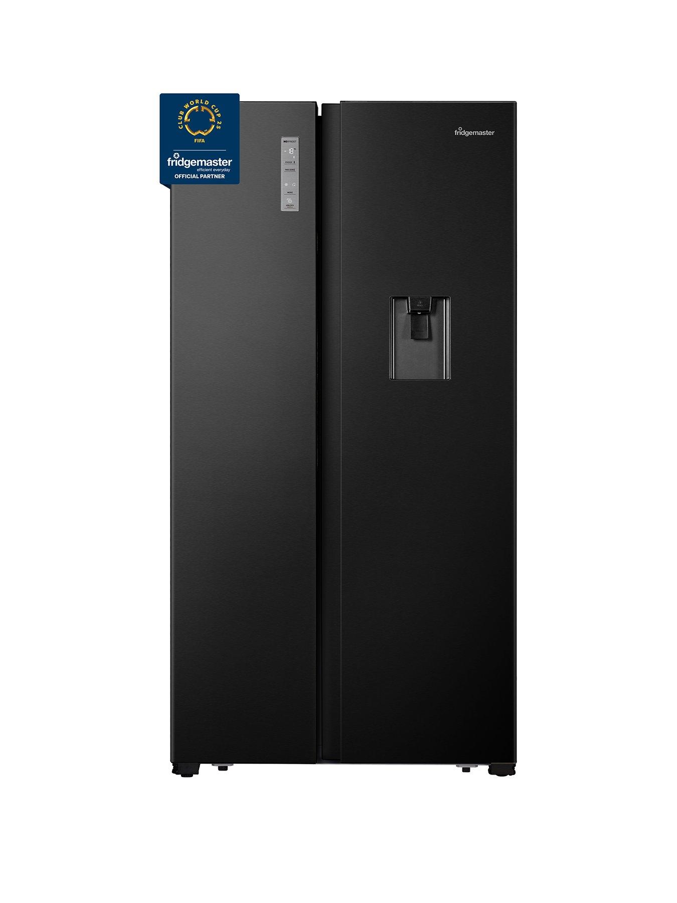 undefined MS91520DEB 90cm Wide Side by Side, American Fridge Freezer - Black