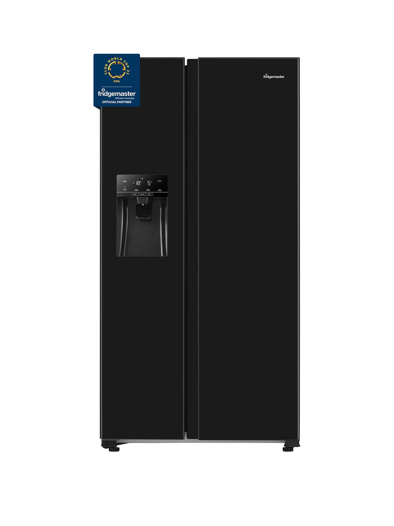 undefined MS91500IEB 90cm Wide Side by Side, Water and Ice, American Fridge Freezer - Black