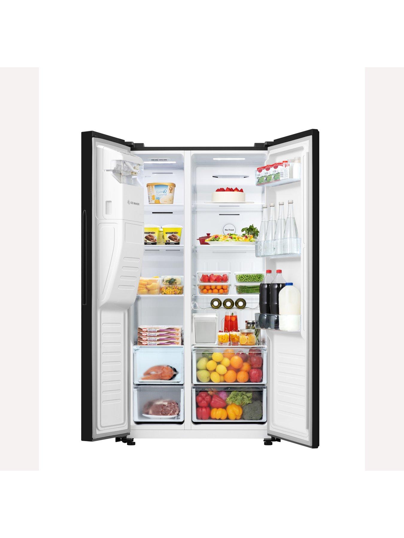 Fridgemaster MS91500IEB 90cm Wide Side by Side, Water and Ice, American