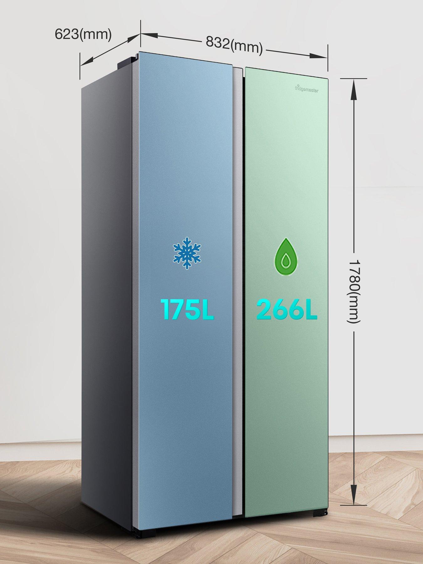 Fridgemaster MS83430ES 83cm Wide Side by Side, American Fridge Freezer ...