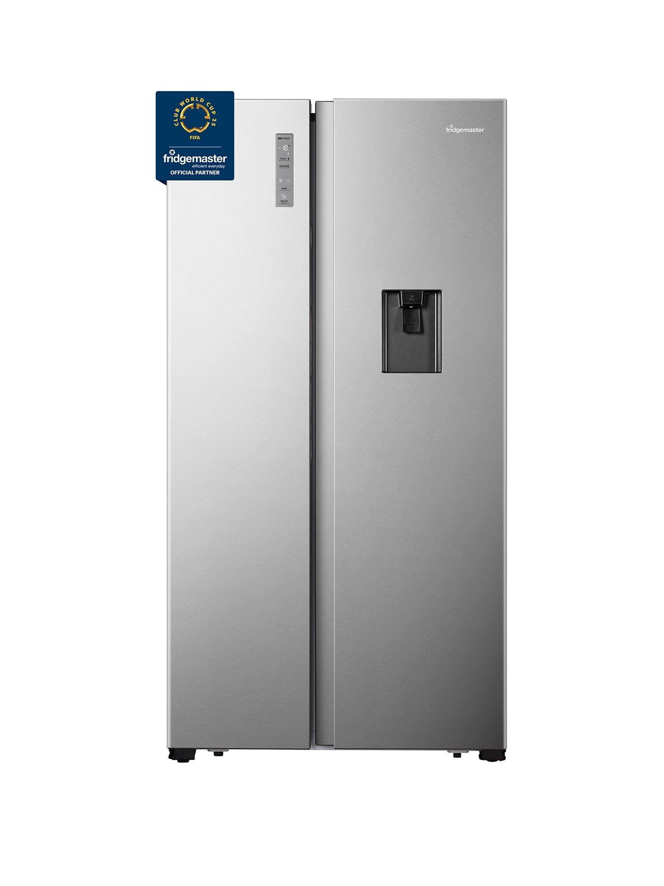 undefined MS91520DES 90cm Wide, Side-by-Side, American-Style Fridge Freezer - Silver