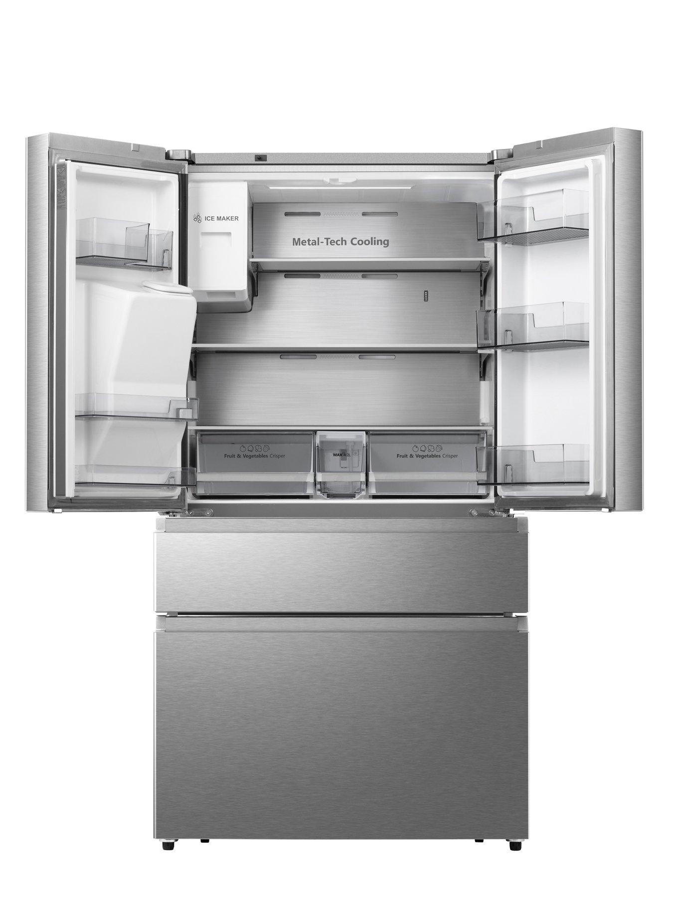 Image 2 of 6 of Hisense RF728N4SASE Pureflat 90cm French Door, Water and Ice, American Fridge Freezer - Stainless Steel