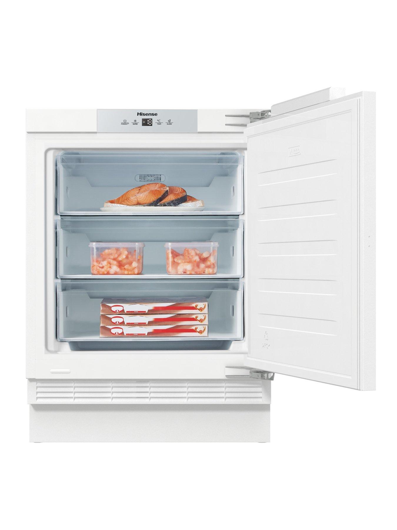 Image 2 of 6 of Hisense FUV124D4AWE Integrated Undercounter Freezer - White