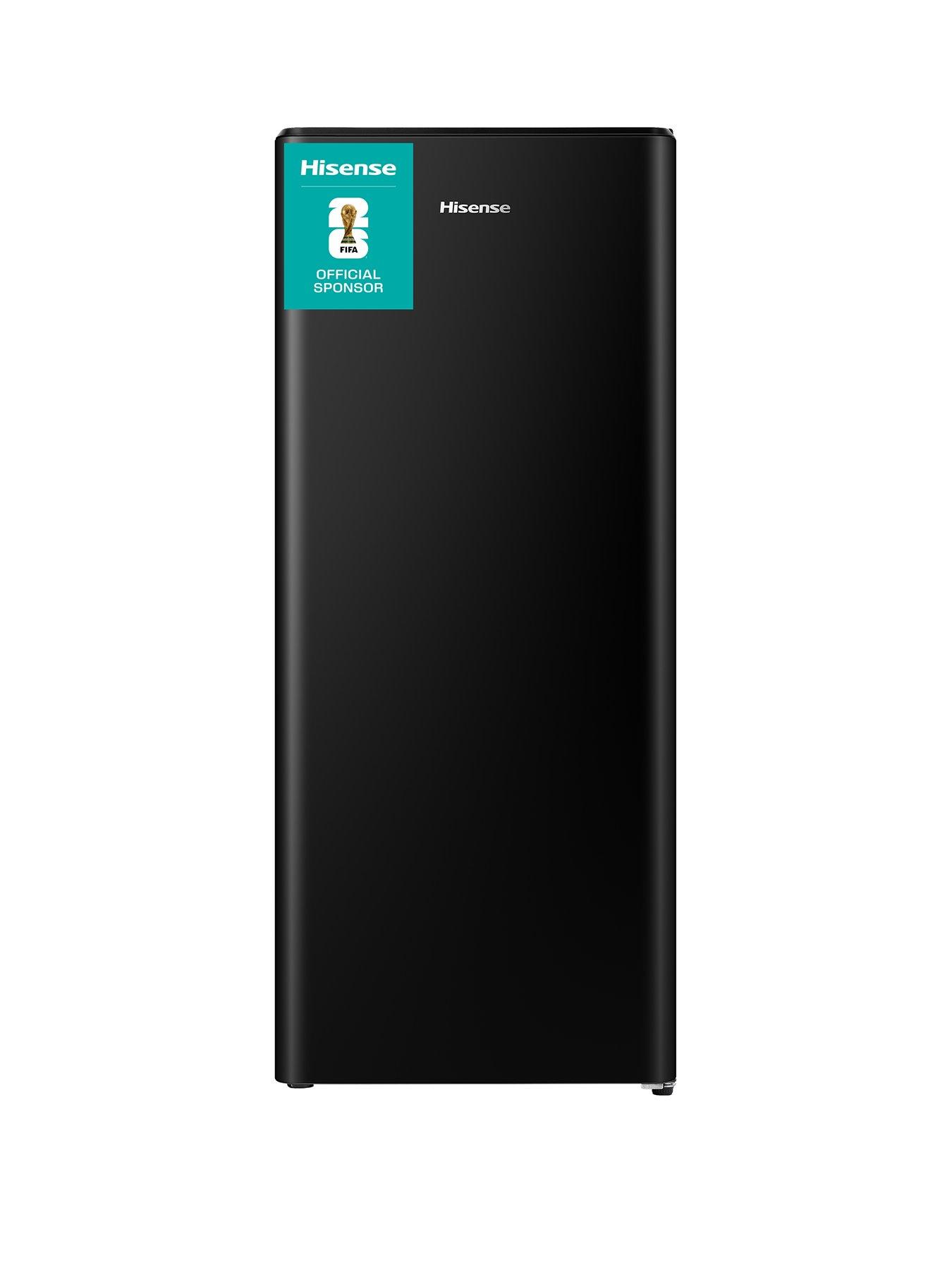 Hisense RR220D4BBE 52cm Wide Freestanding Retro Fridge with Icebox - Black