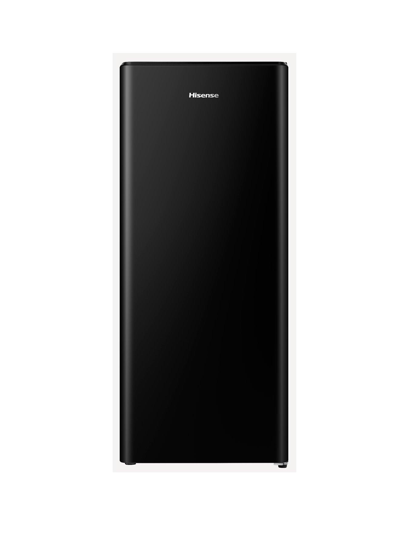 undefined RR220D4BBE 52cm Wide Freestanding Retro Fridge with Icebox - Black