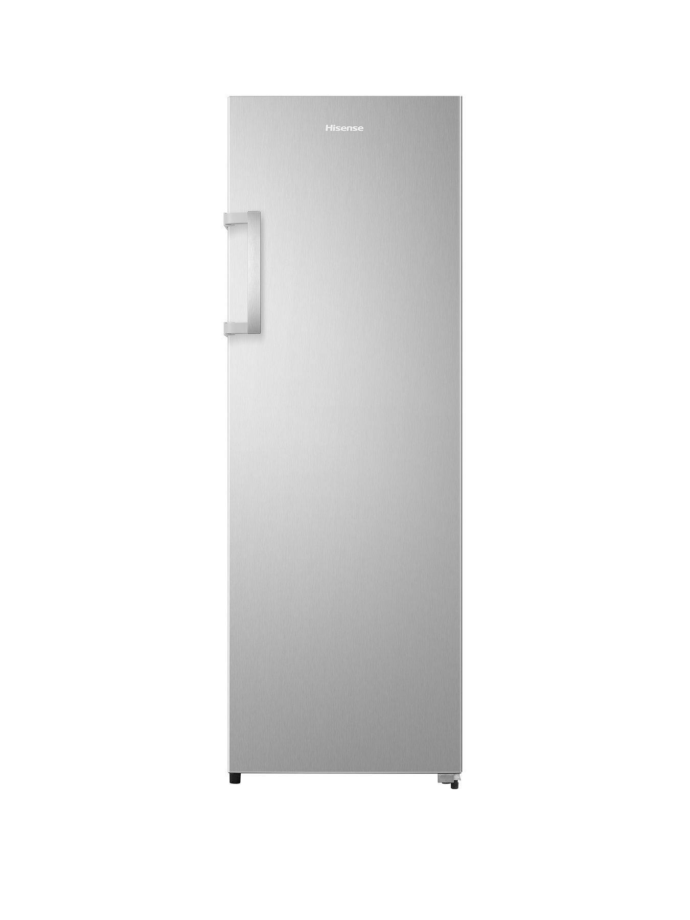 Product photograph of Hisense Rl415n4ace 60cm Wide Freestanding Taller Fridge - Stainless Steel from very.co.uk
