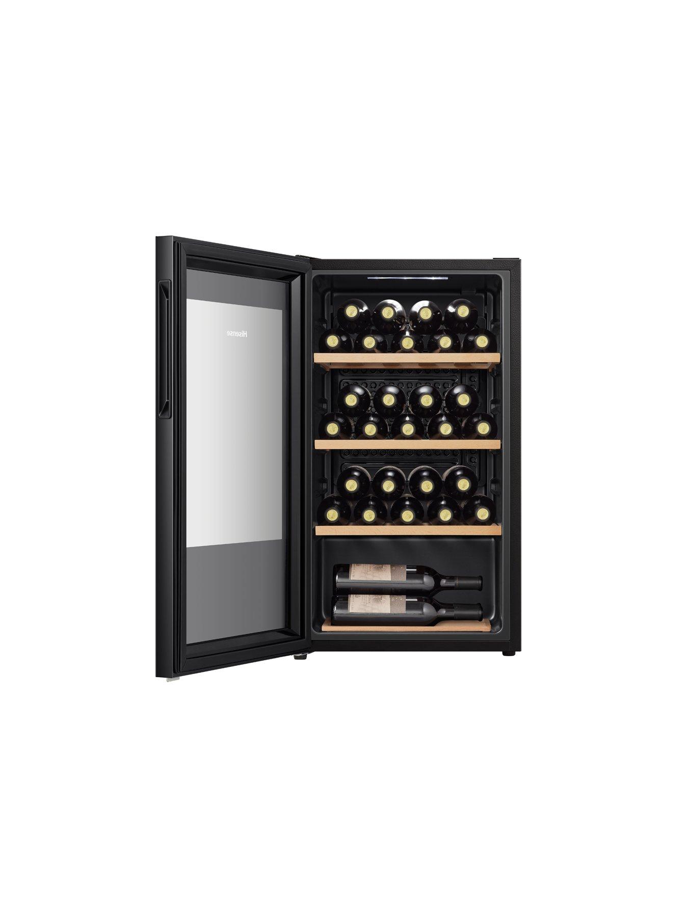 Image 4 of 6 of Hisense RW12D4NWG0 48cm Wide, 30 bottle, Freestanding Wine Cooler - Black