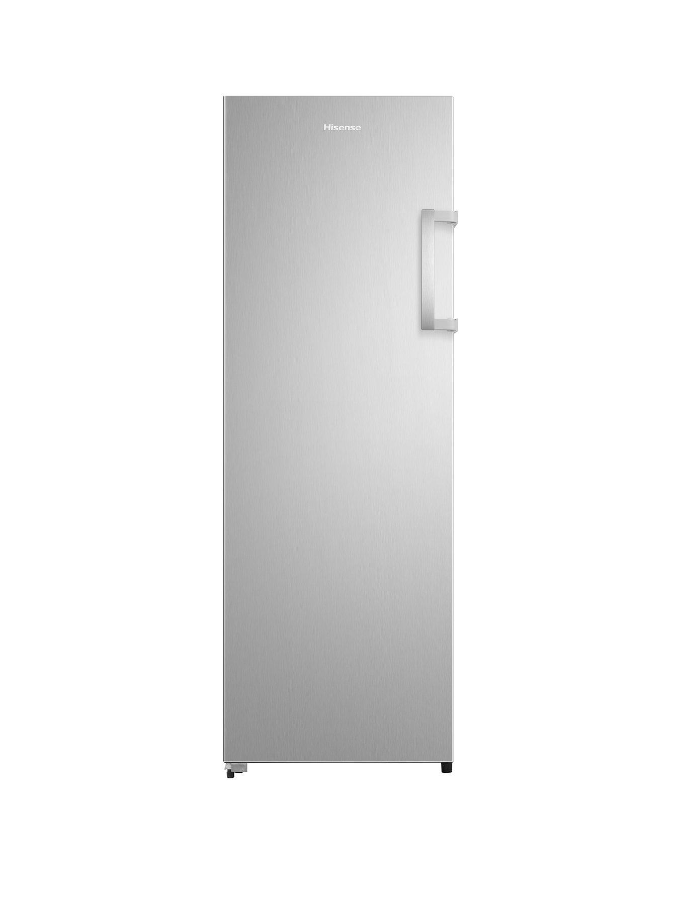 Hisense FV298N4ACE 60cm Wide, Freestanding Fridge Freezer - Stainless Steel