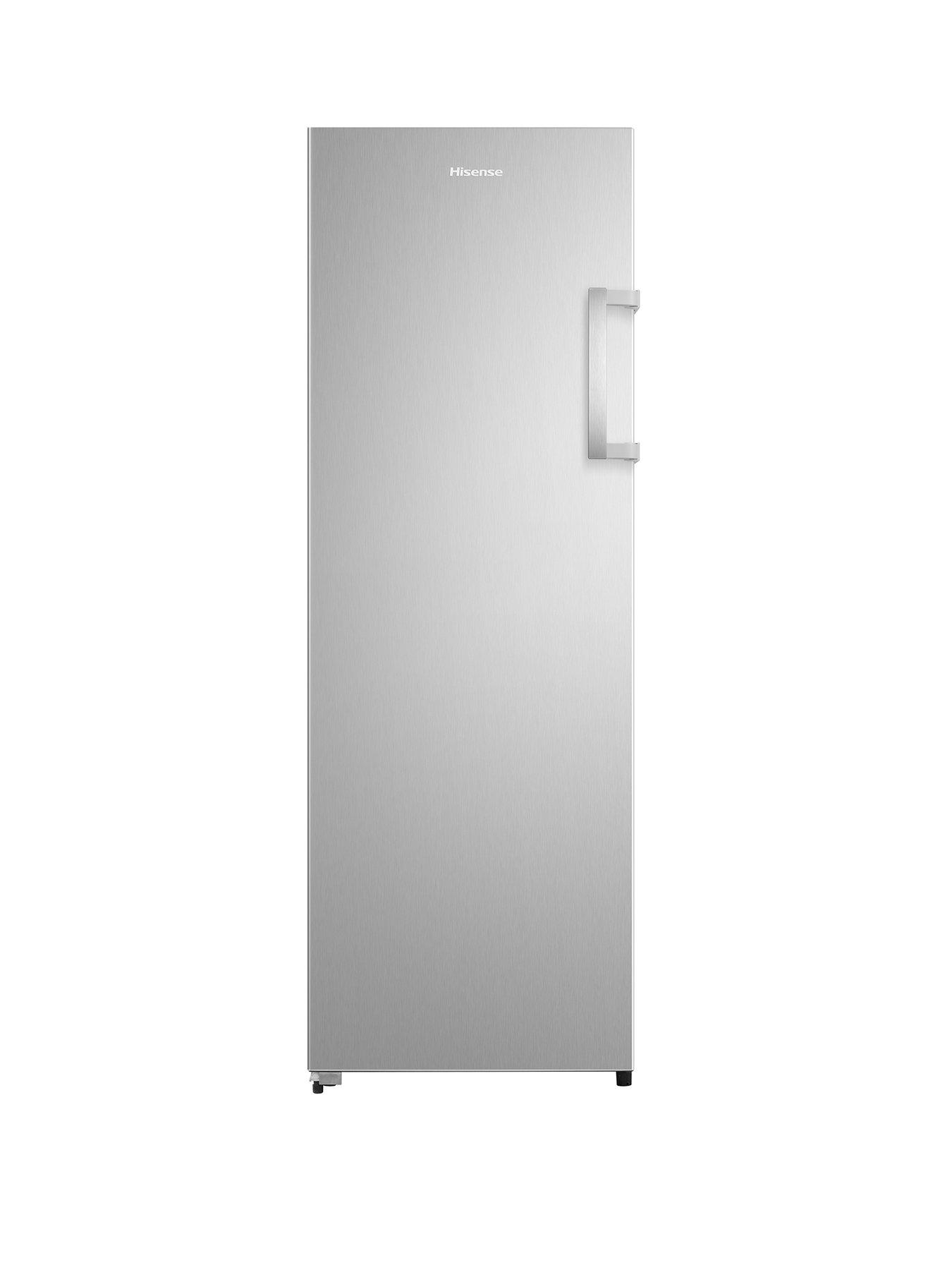 Hisense FV298N4ACE 60cm Wide, Freestanding Fridge Freezer - Stainless Steel