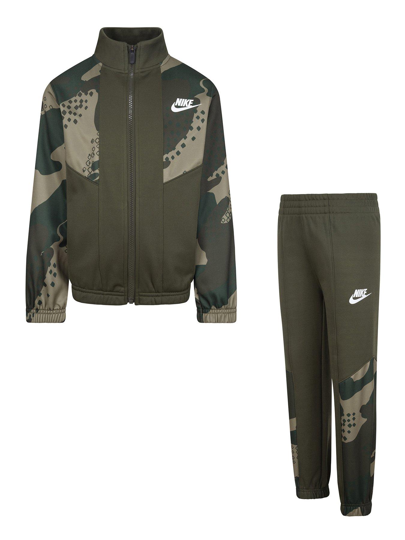 Boys khaki hot sale nike tracksuit