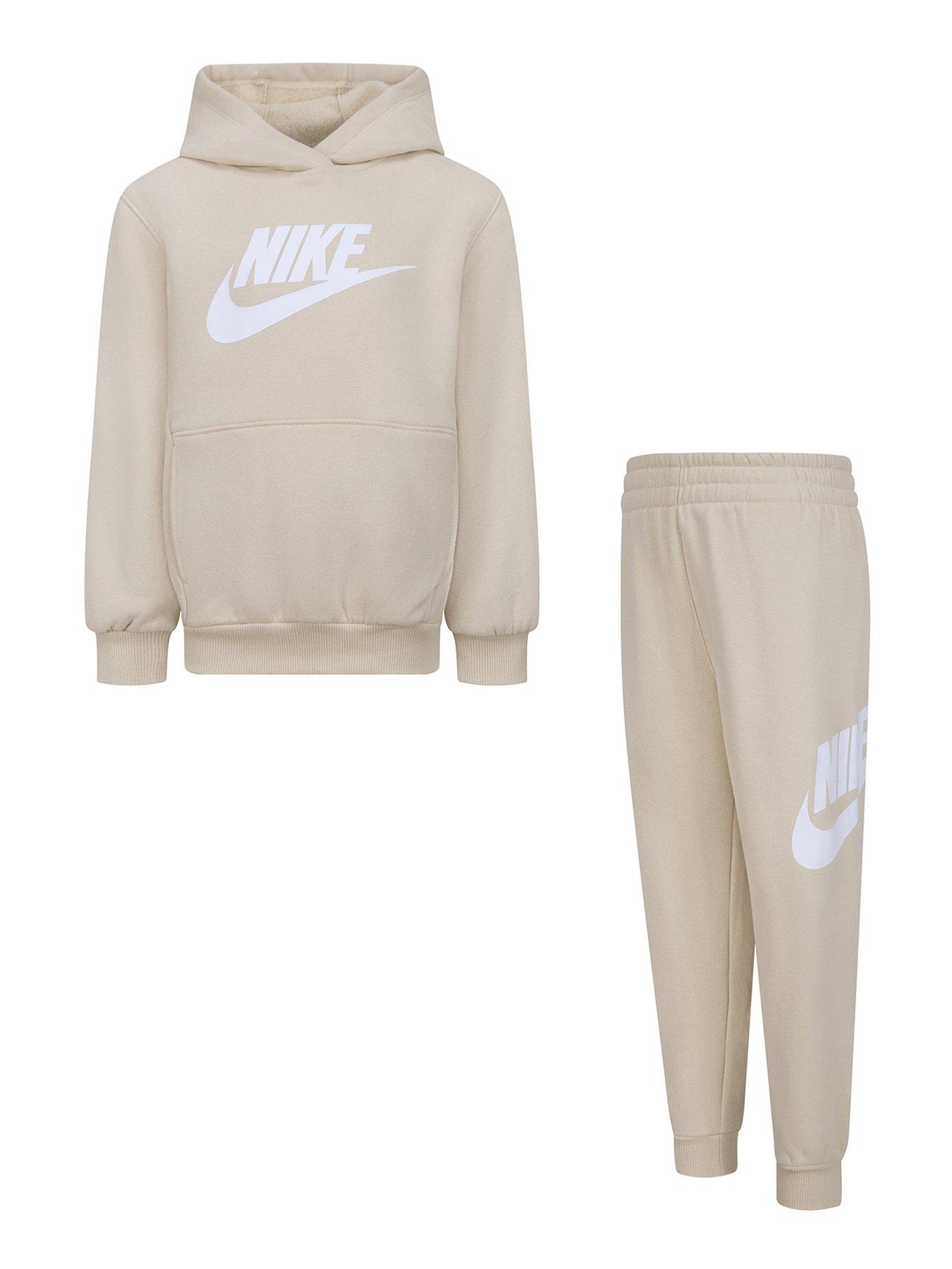 undefined Kids Unisex Club Fleece Hoodie And Joggers Set - Beige