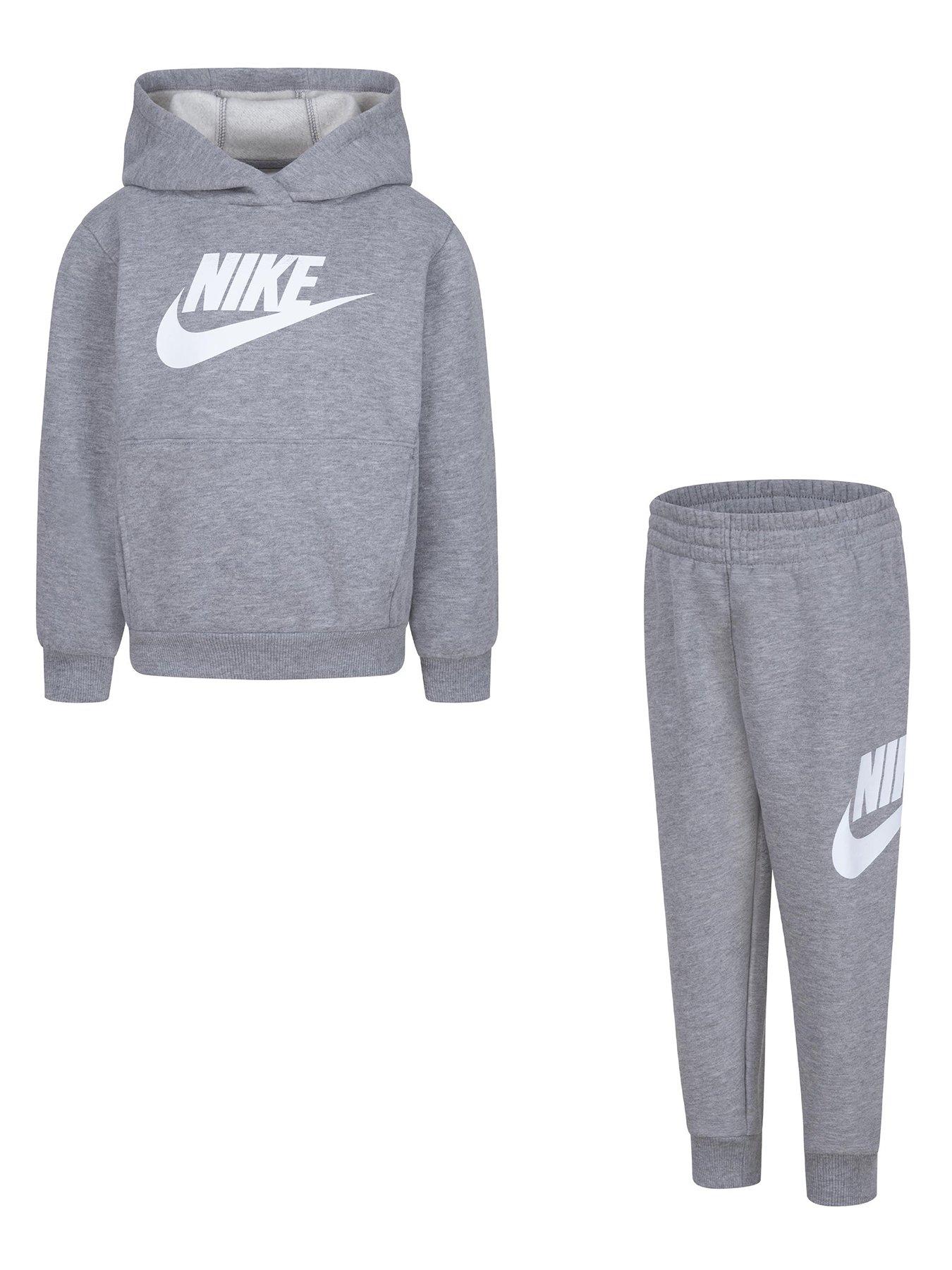 Boys nike tracksuit grey hotsell