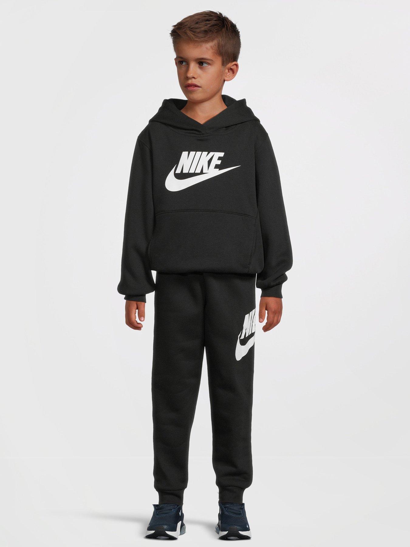 Grey nike tracksuit boys top