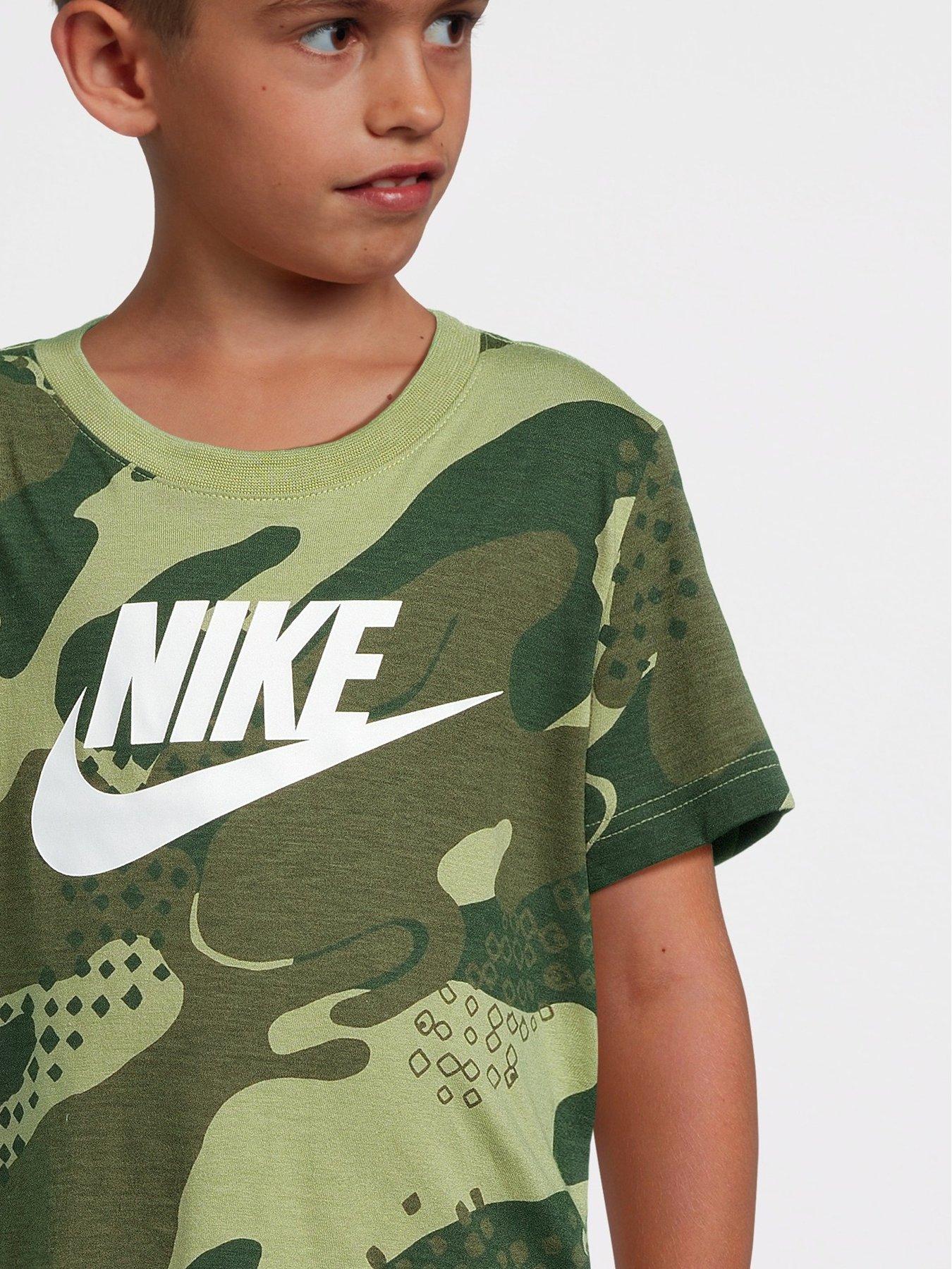 Boys nike camo shirt hotsell