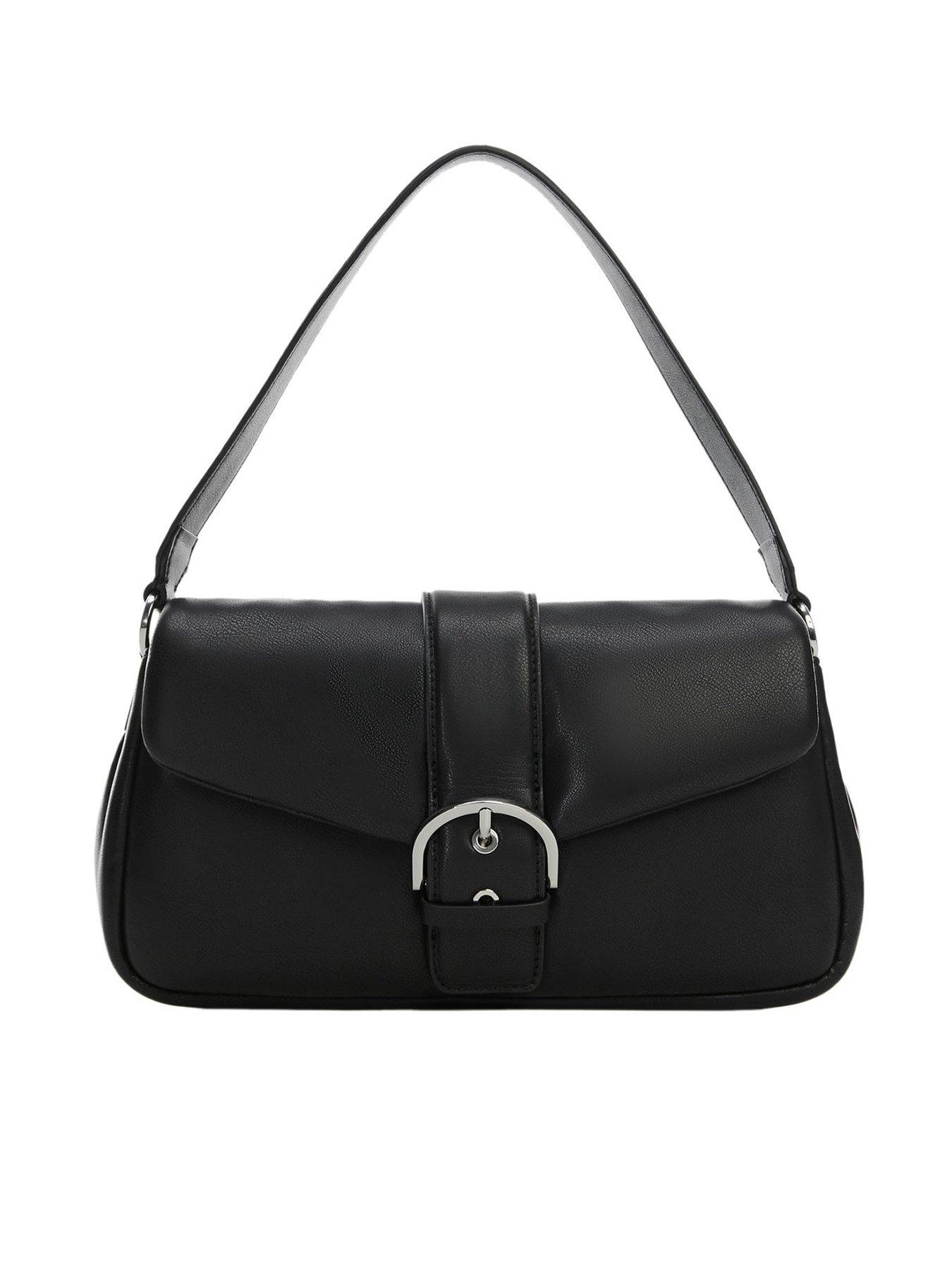 Mango baguette bag black hot sale