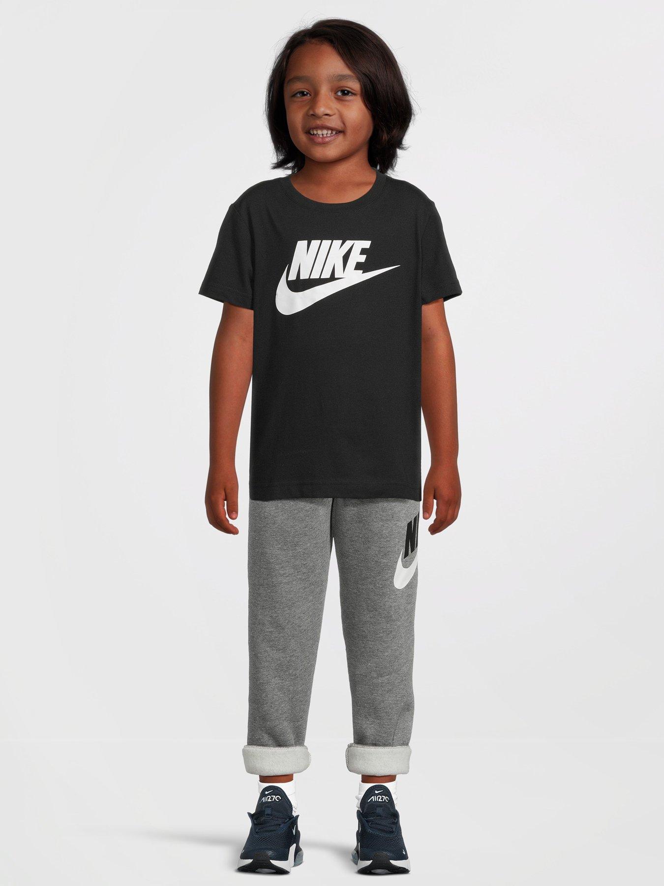 Nike Younger Boys Big Logo Jogging Bottoms - Grey | Very.co.uk