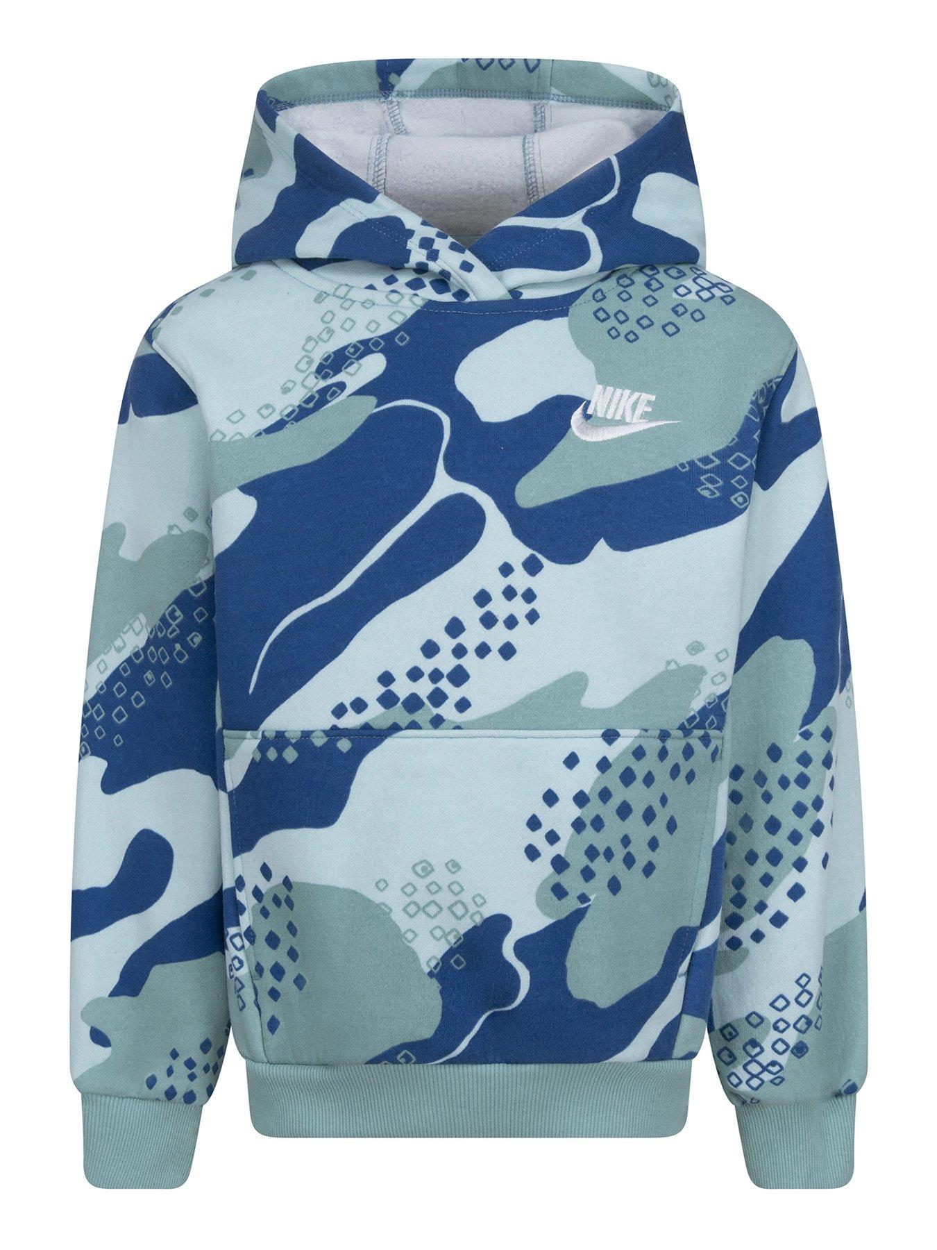 Nike camo club hot sale pullover hoodie