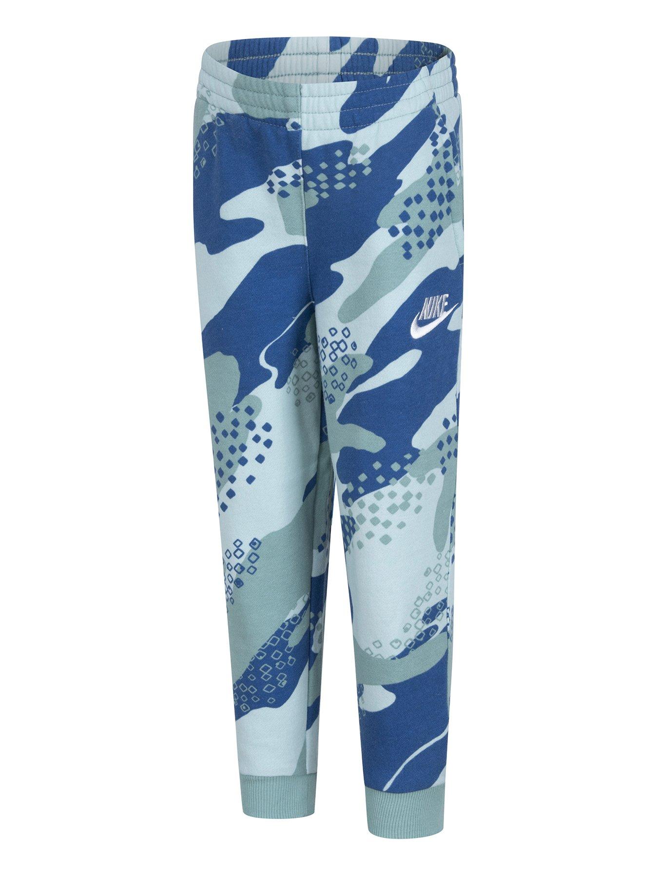 Blue camo nike sweatpants sale