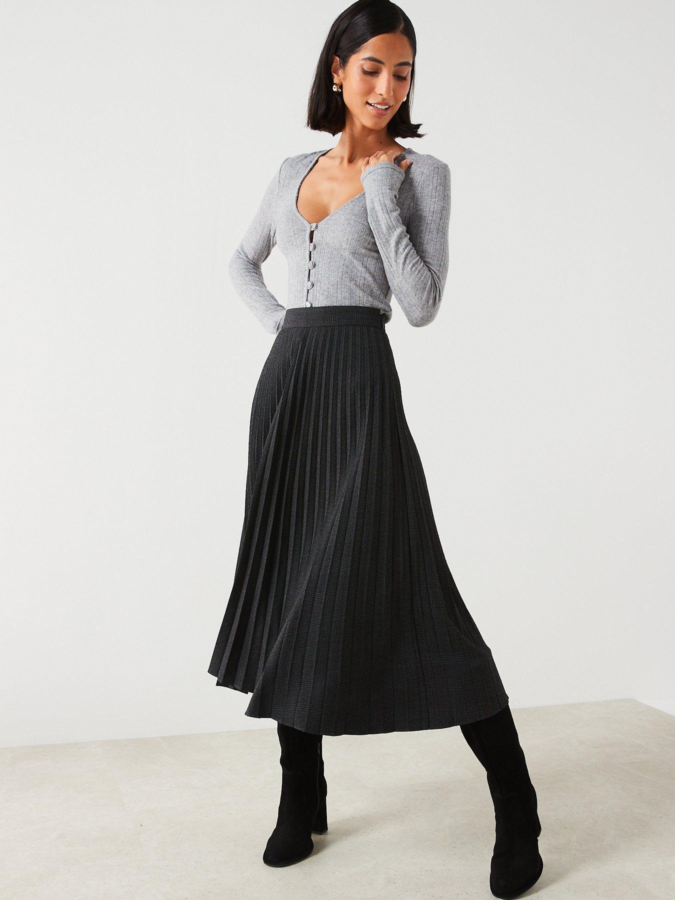 Mango Pleated Midi Skirt | Very.co.uk