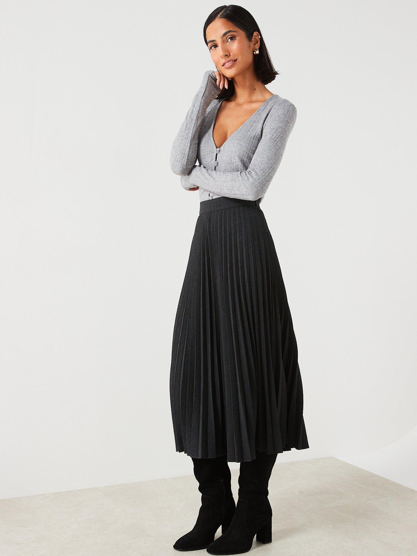 Mango Pleated Midi Skirt | Very.co.uk