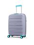  image of rock-luggage-tulum-hardshell-8-wheel-spinner-medium-suitcase--greyaqua