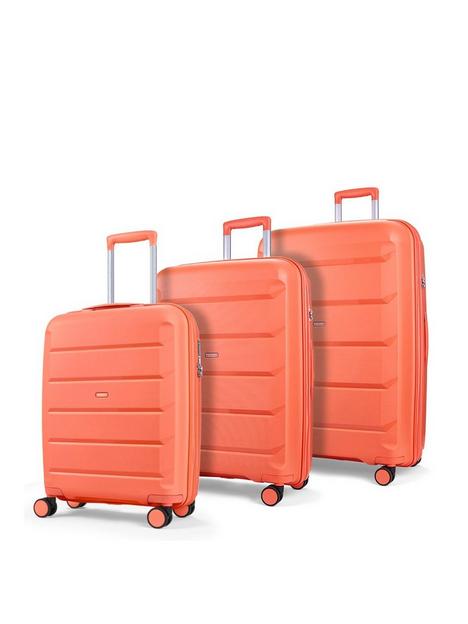 rock-luggage-tulum-hardshell-8-wheel-spinner-3-pc-set--peach-echo