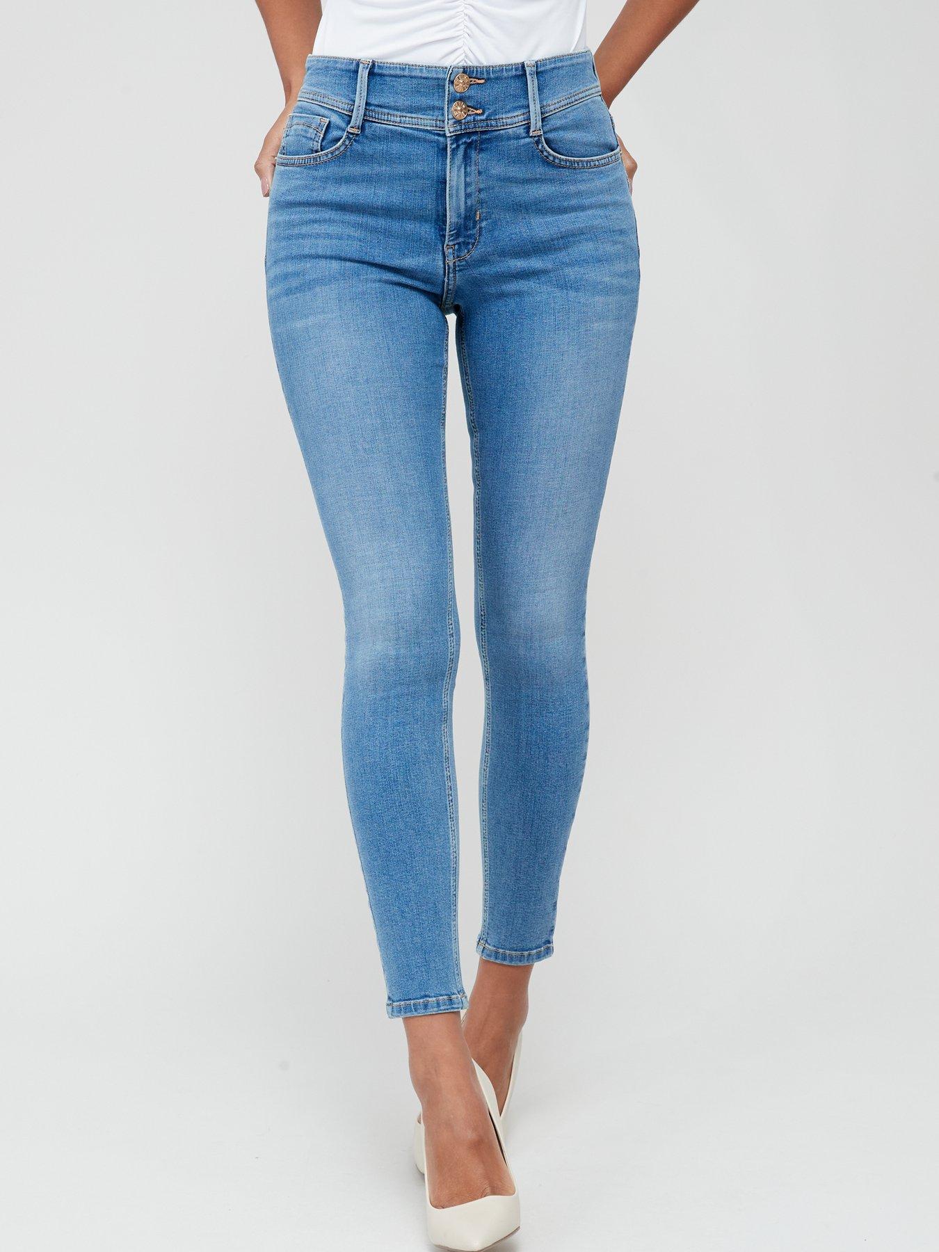 The Very Collection Shaping Skinny Jean - Midi Wash