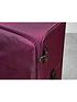  image of rock-luggage-paris-8-wheel-softshell-lightweight-medium-suitcase-with-lock--purple