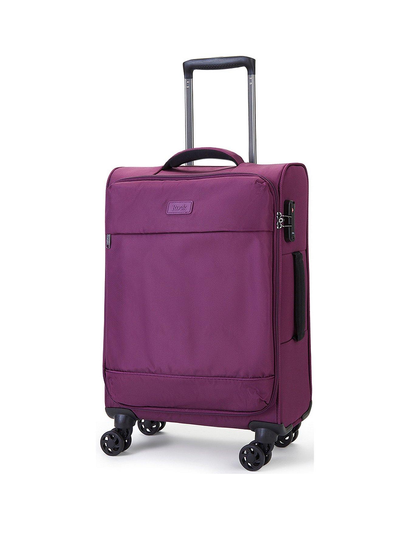 Small store purple suitcase