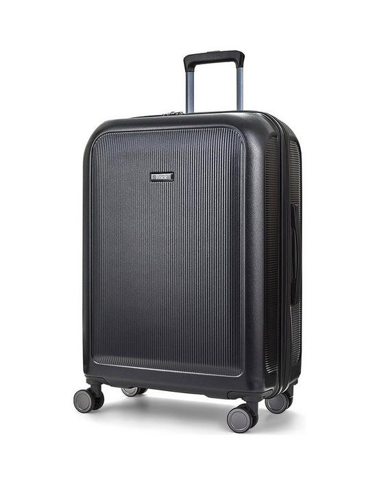 stillFront image of rock-luggage-austin-8-wheel-hardshell-pp-3pc-suitcase-with-tsa-lock--black