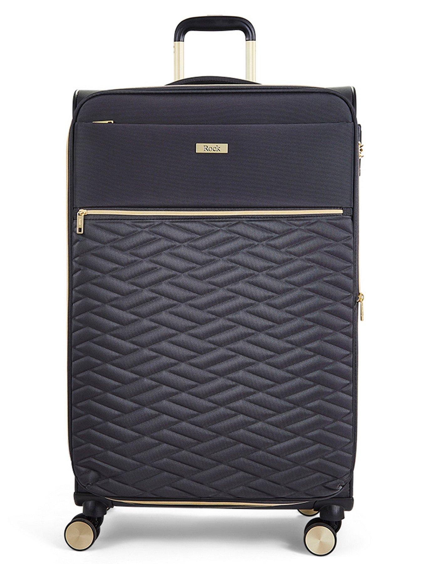 Image 3 of 7 of Rock Luggage Sloane Softshell 8 wheel expander with TSA lock 3 Pc Set