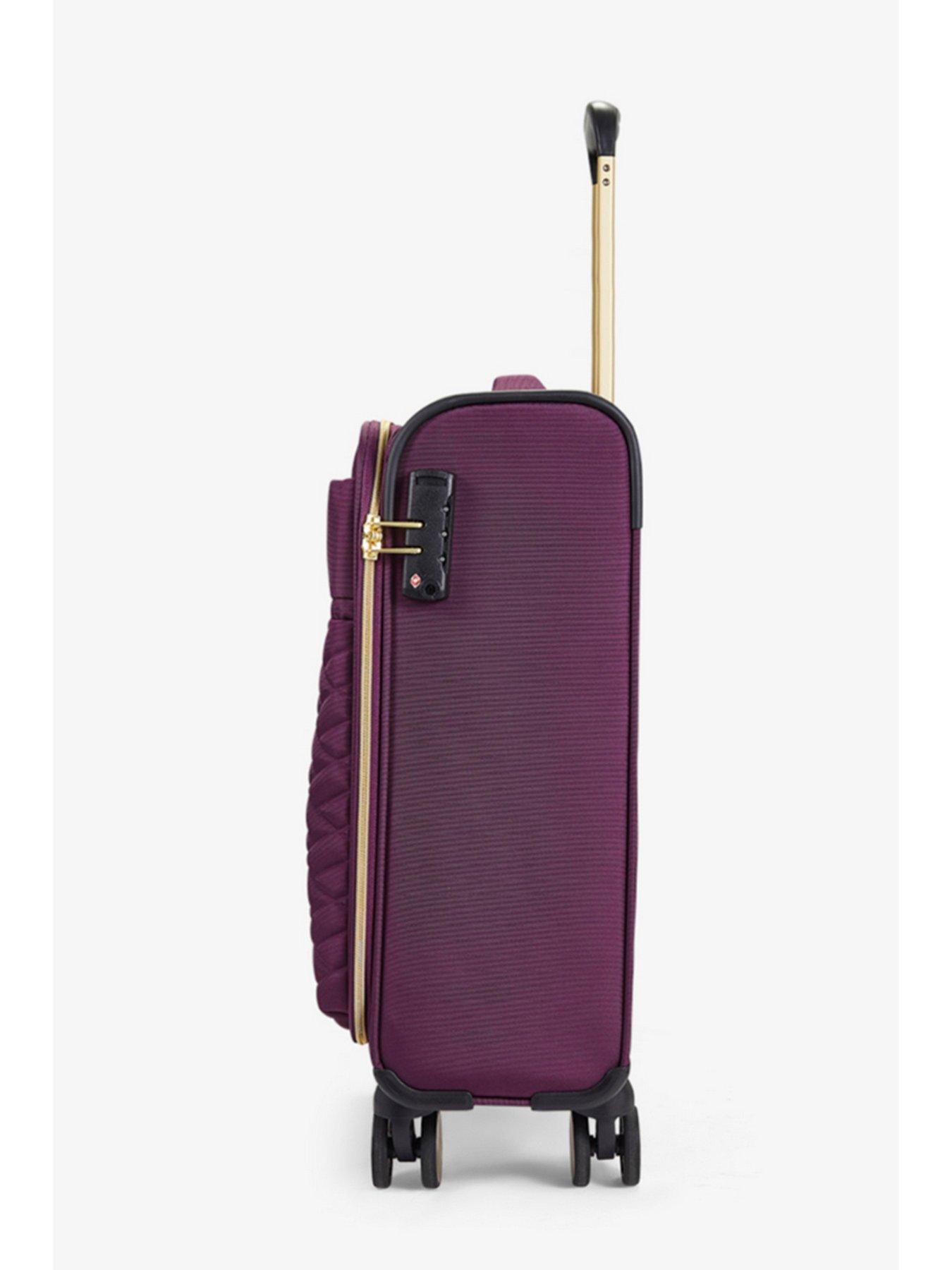 Image 3 of 6 of Rock Luggage Sloane Softshell 8 wheel expander with TSA lock Small Suitcase