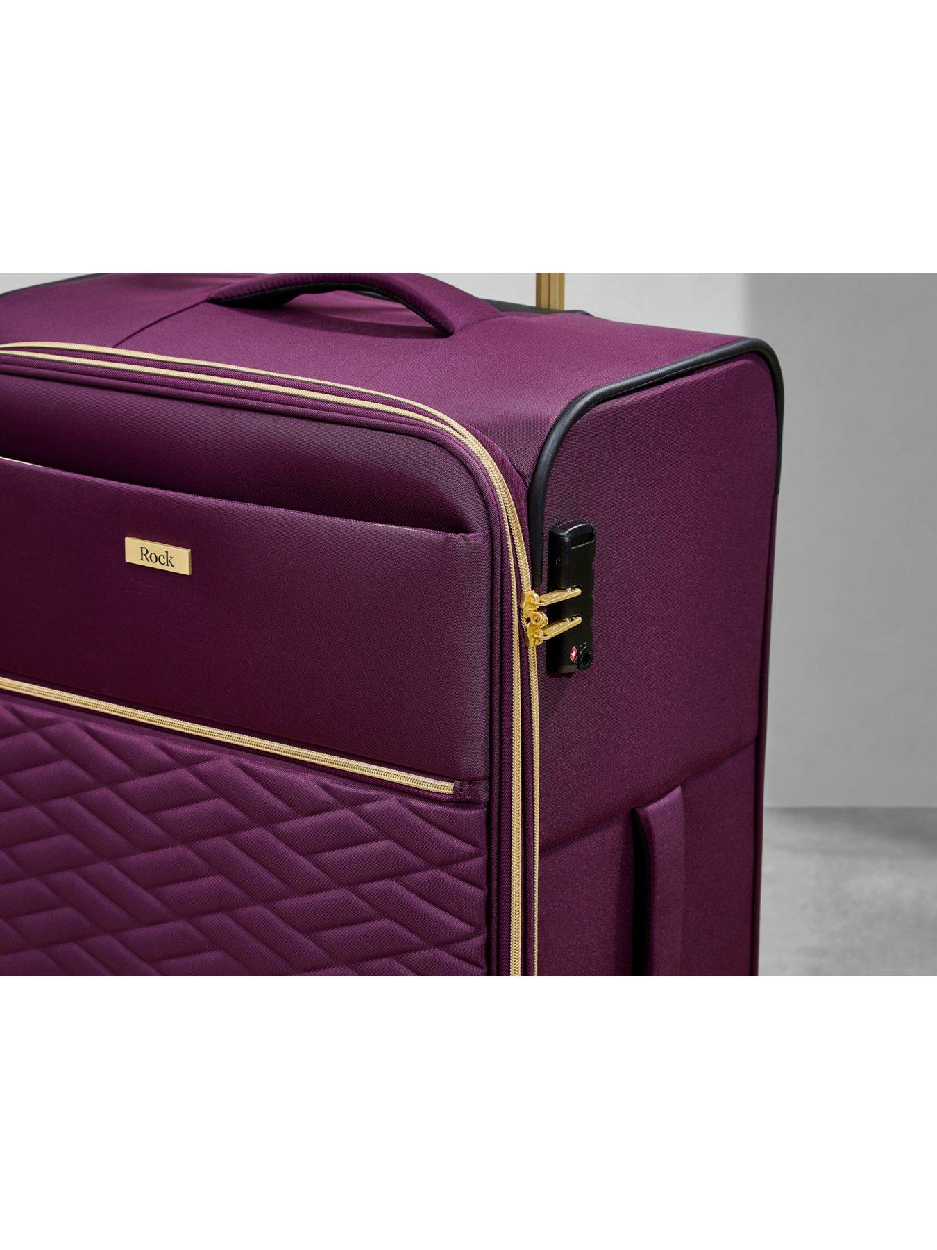 Image 6 of 6 of Rock Luggage Sloane Softshell 8 wheel expander with TSA lock Small Suitcase