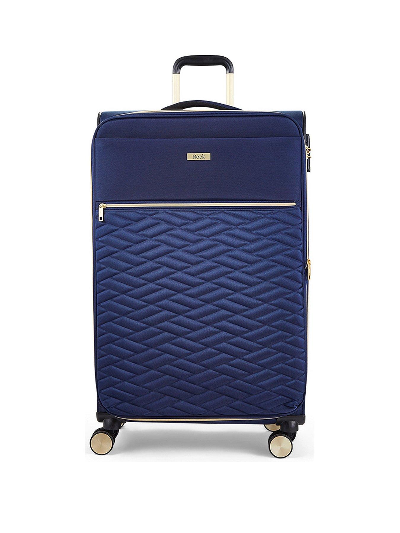 Image 2 of 7 of Rock Luggage Sloane Softshell 8 wheel expander with TSA lock Large Suitcase