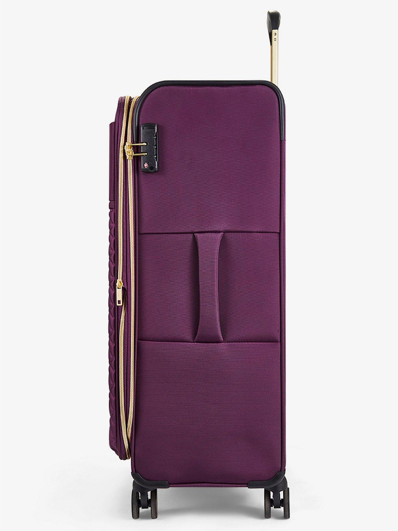 Image 3 of 7 of Rock Luggage Sloane Softshell 8 wheel expander with TSA lock Large Suitcase