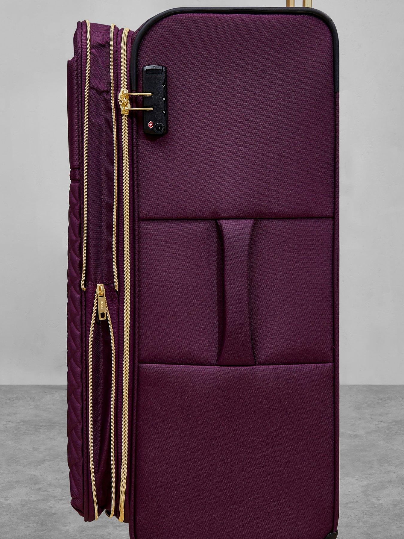 Image 7 of 7 of Rock Luggage Sloane Softshell 8 wheel expander with TSA lock Large Suitcase