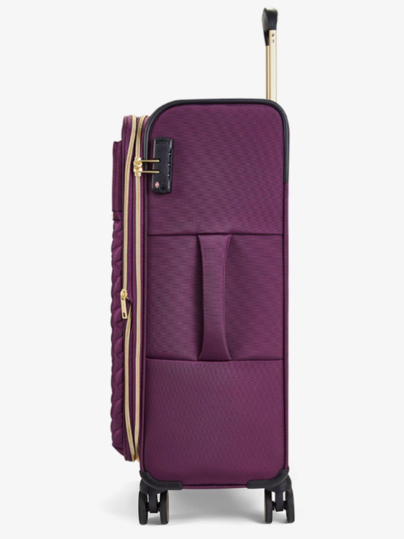 Image 3 of 7 of Rock Luggage Sloane Softshell 8 wheel expander with TSA lock Medium Suitcase