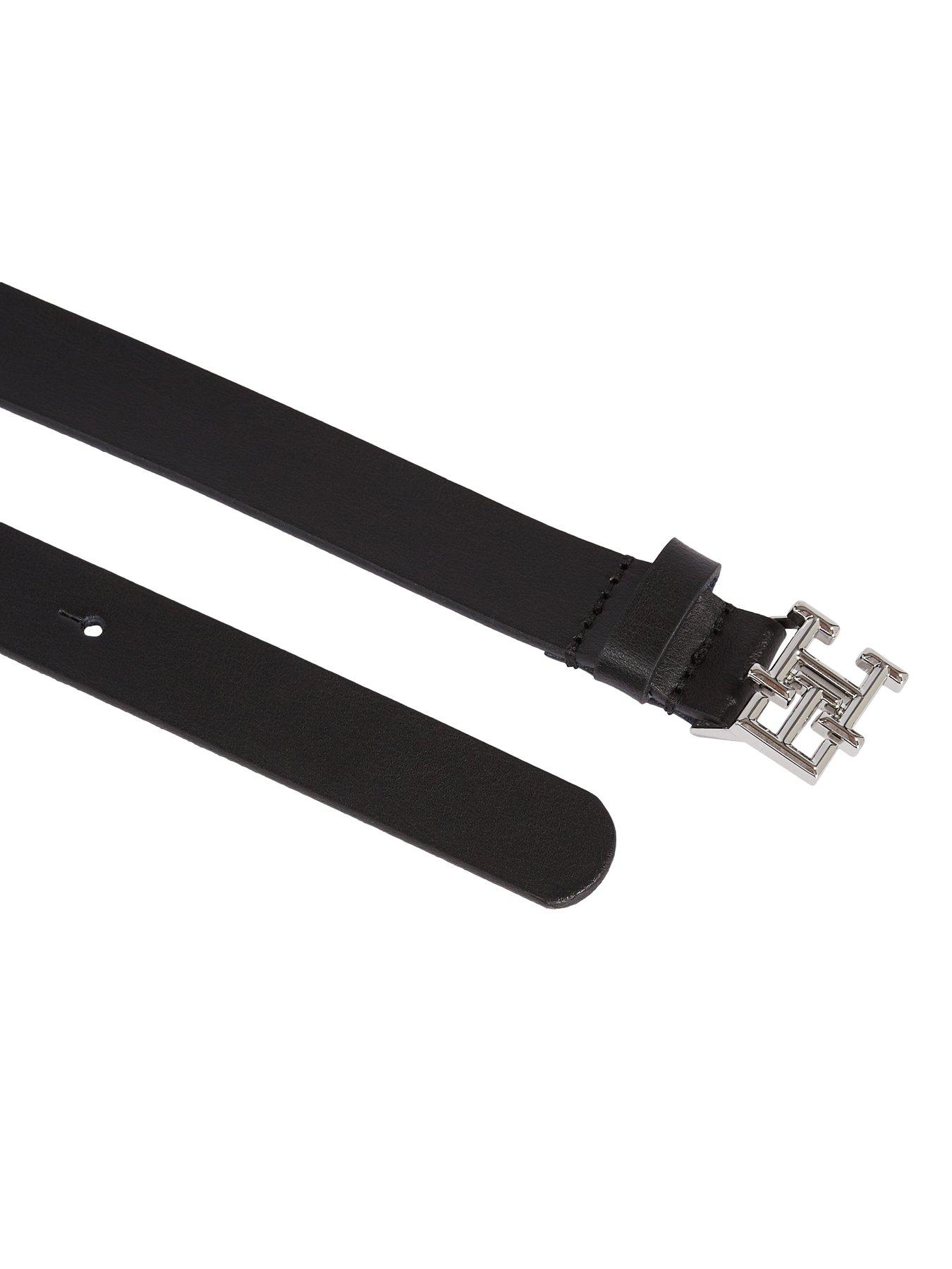 Image 2 of 5 of Tommy Hilfiger Leather Logo Belt - Black