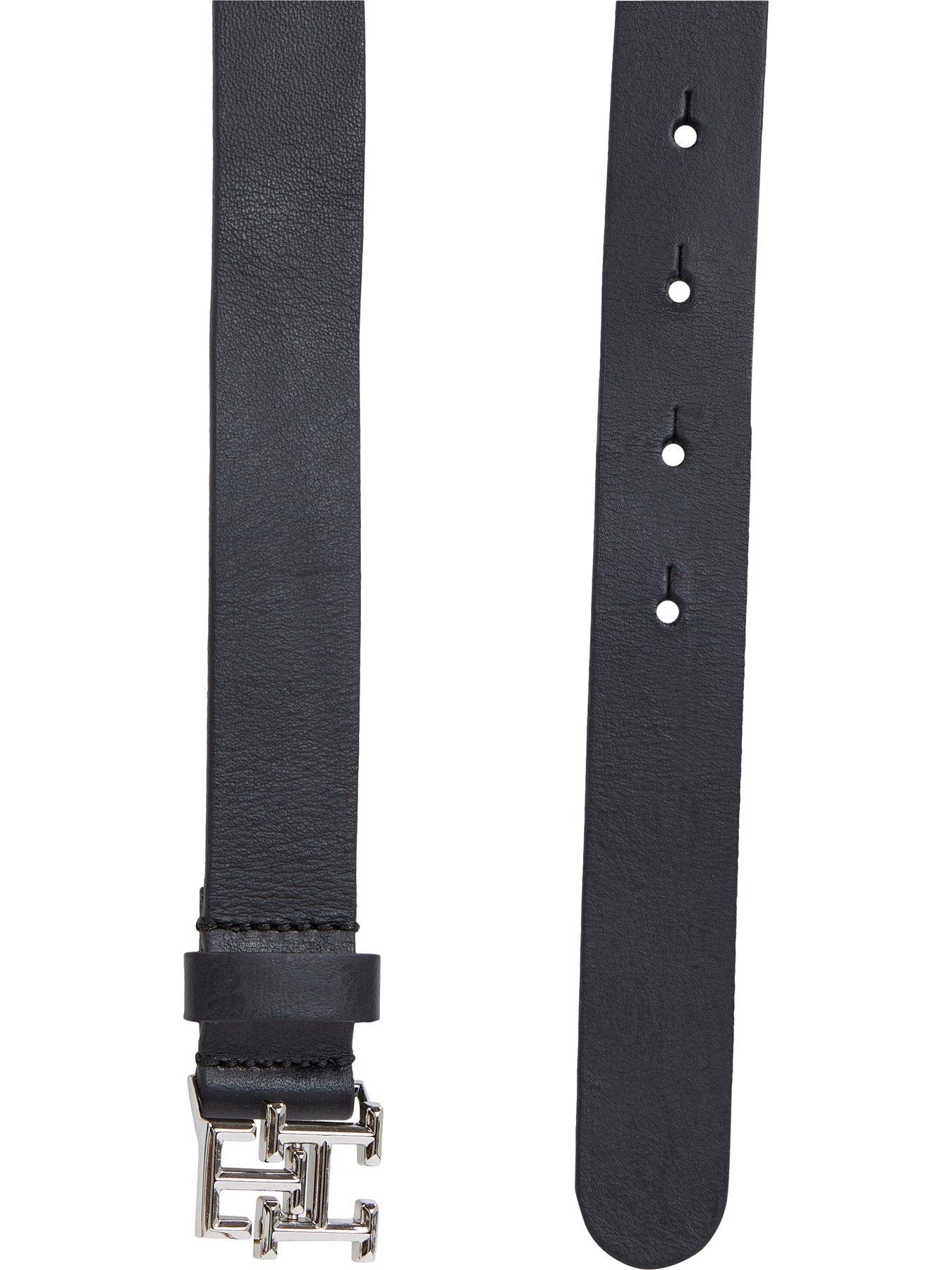 Image 3 of 5 of Tommy Hilfiger Leather Logo Belt - Black