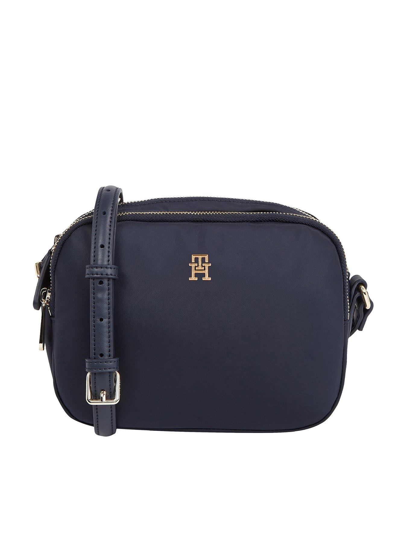 undefined Poppy Emblem Crossbody Bag - Navy