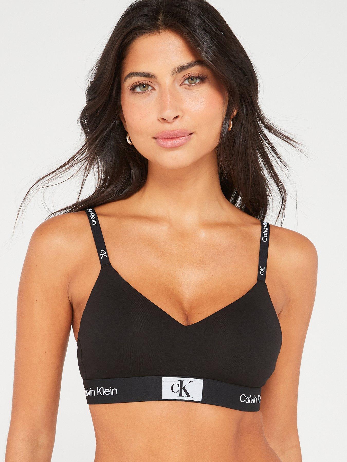 undefined Light Lined Bralette - Black