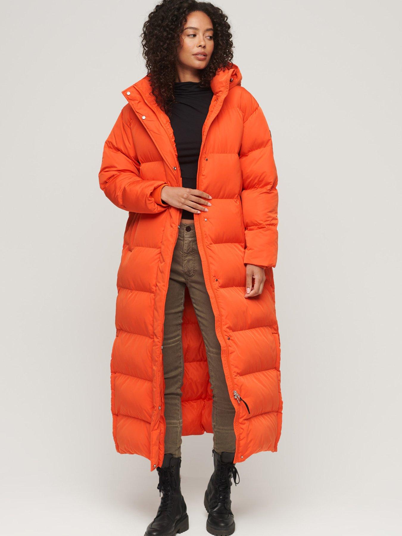 Orange hot sale puffer coats